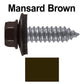 17 x 1"  Metal Roofing Screws - Metal Panel to Metal Purlins and Recovery Screws - Hex Washer Head - EPDM washer.