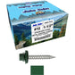 12 x 1-1/2" Stainless Steel Metal Roofing Screw - Hex Washer Head - Self starting/self tapping - EPDM washer. Colored head.