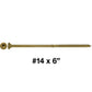 #14 x 5" - 8" Bronze Exterior Coated Wood Screws - Extra Long Bronze Wood Screw with Torx/Star Drive Head - Multipurpose Torx/Star Drive Wood Screws