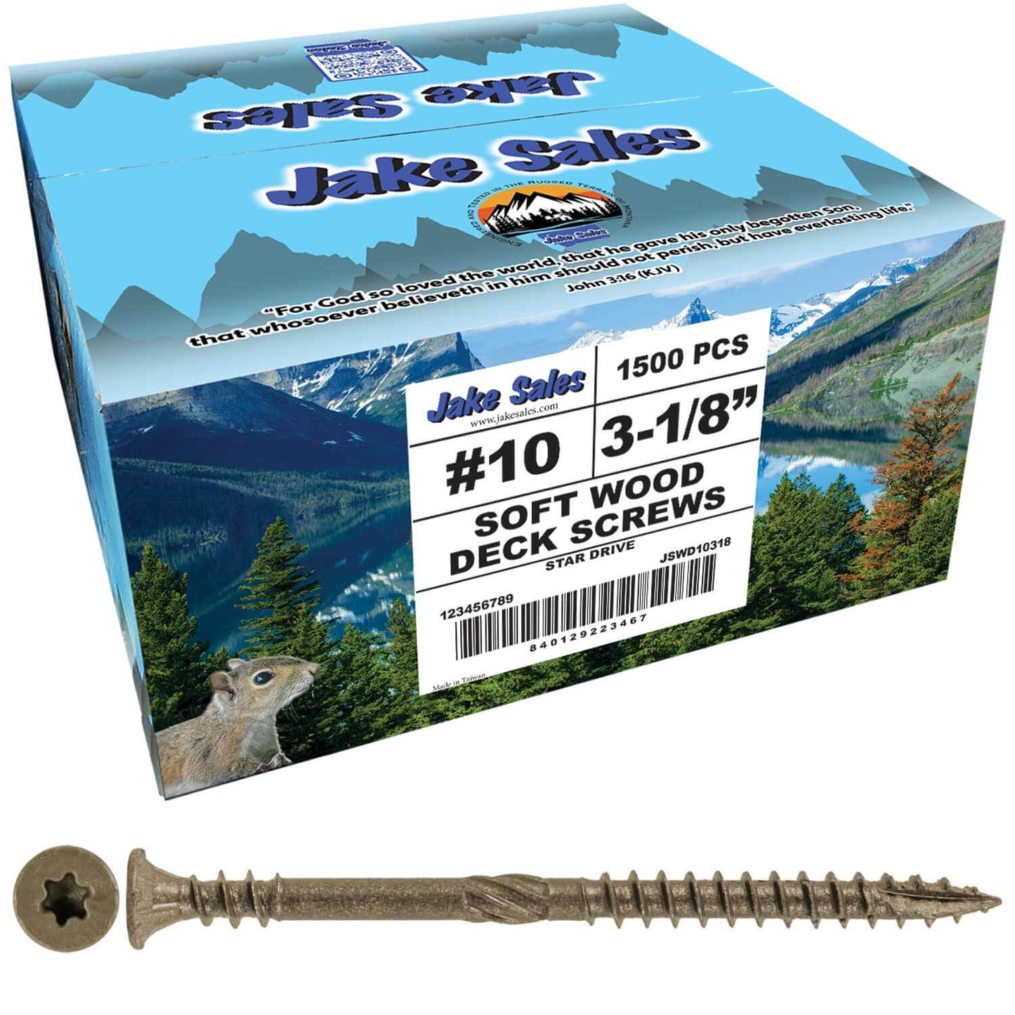 #10 Soft Wood Deck Screw - Exterior Corrosion Resistant