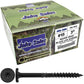 #15 Black Wafer Head Structural Lag Screws. Used for Log Construction, Timber Framing, Laminated Beams and Pole Barns Among Other Uses. T-30 Torx/Star Drive