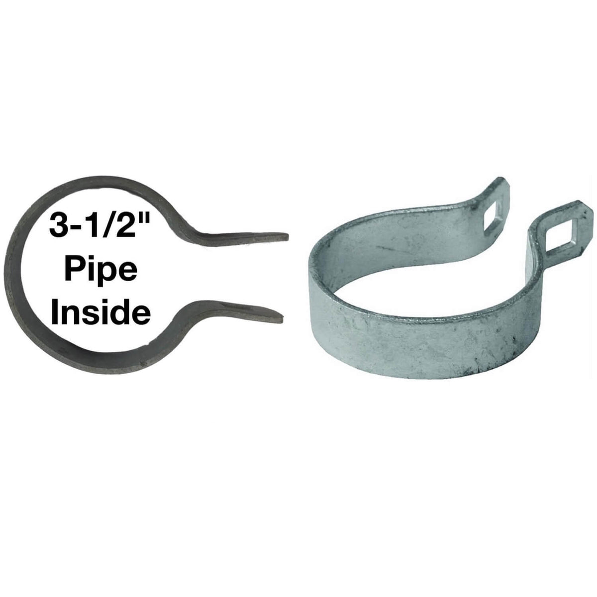 Galvanized Brace Band for Chain Link Fence - Rail End Bracket