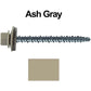 10 x 2-1/2" Metal ROOFING SCREWS - Hex Head Mini Driller - metal to wood siding screws - Self starting/self tapping - EPDM washer. Colored head.