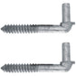 Heavy-Duty Lag Screw Gate Hinge for Wood Fence Posts and Gates – Galvanized Steel