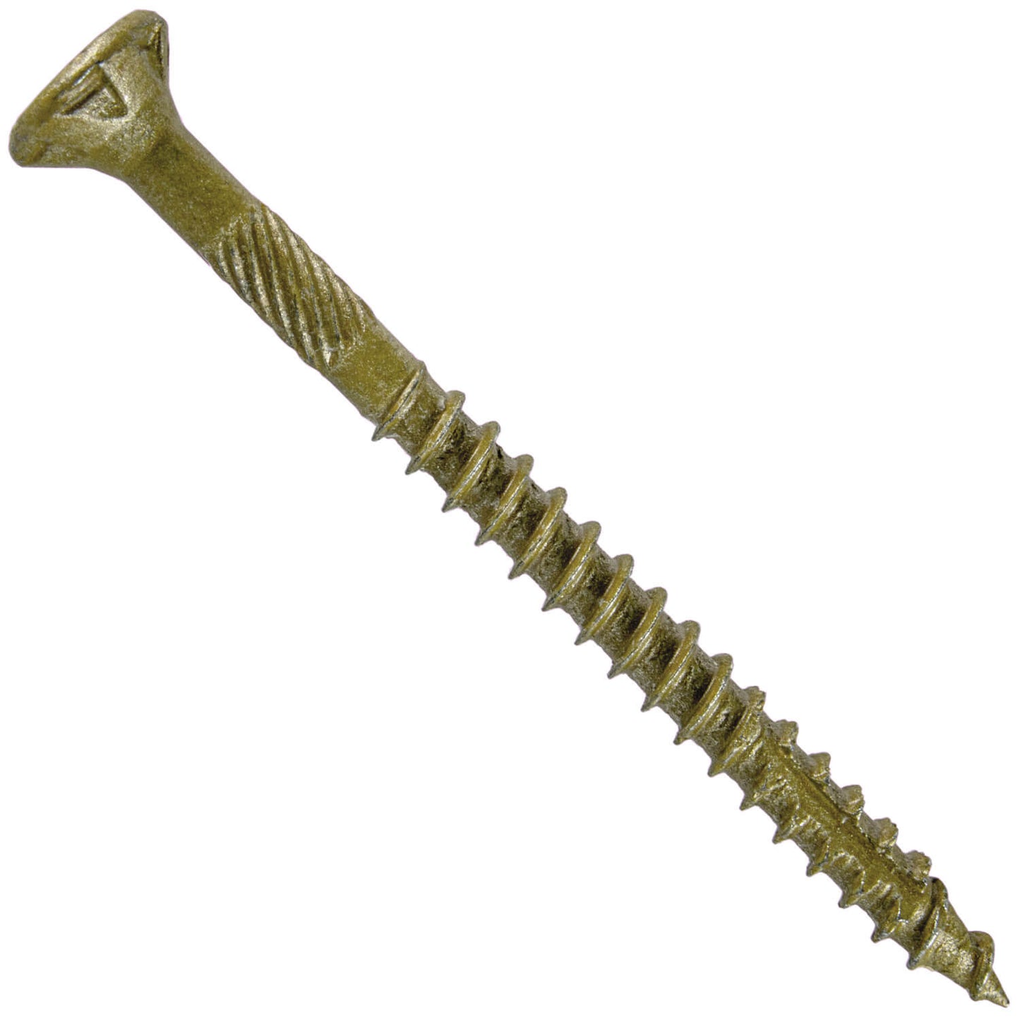#8 x 3/4" - 2" Bronze Exterior Coated Wood Screw Torx/Star Drive Head - Multipurpose Exterior Coated Torx/Star Drive Wood Screws