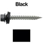 #9 x 1-1/2" Stainless Steel Metal Roofing Screws - Hex Washer Head - Self-Piercing (SP) tip metal to wood siding screws. EPDM washer. Colored head.