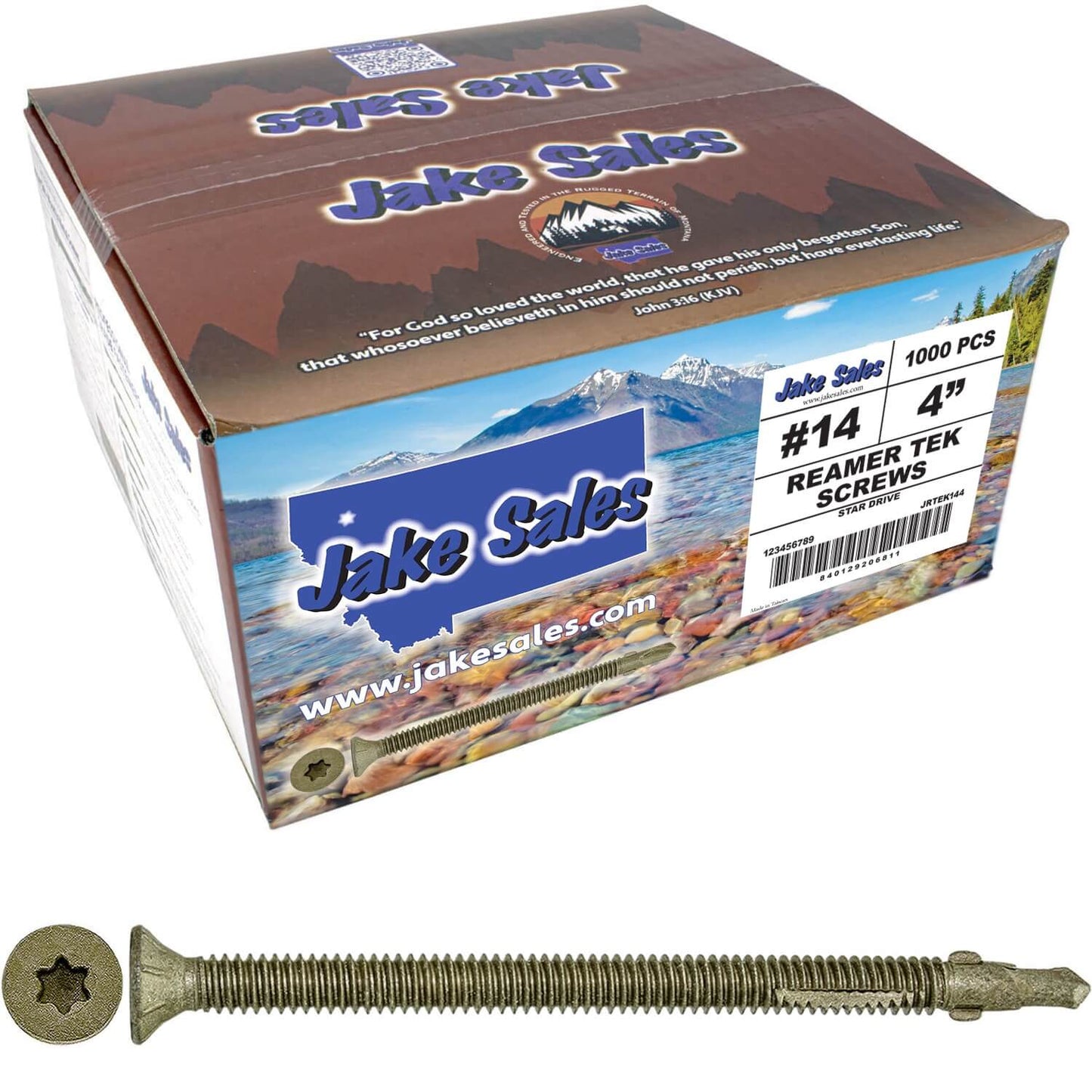 Reamer Tek Torx/Star Head Self-Drilling Wood to Metal Screws - for Flatbeds, Trailers or Fastening Wood to Steel