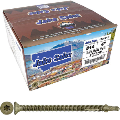 Reamer Tek Torx/Star Head Self-Drilling Wood to Metal Screws - for Flatbeds, Trailers or Fastening Wood to Steel