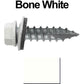 #14 x 1"  Metal ROOFING SCREWS - Hex Washer Head - Self starting/self tapping - EPDM washer. Colored head.
