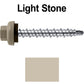 10 X 1-1/2” Zinc Aluminum Cap MINI-DRILLER Roofing Screws HI-LO THREAD Zinc Plated Carbon Steel Shank - EPDM Washer - Colored head