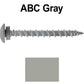 10 x 2" LOW PROFILE Star Head Roofing Screws - HI-LO Thread - Metal To Wood - T25 Torx Drive Head - EPDM washer.
