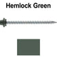 10 x 3” - STAINLESS HEX / ZINC Sheet Metal Roof Screw. Self starting metal to wood siding screws. EPDM washer. Colored head.