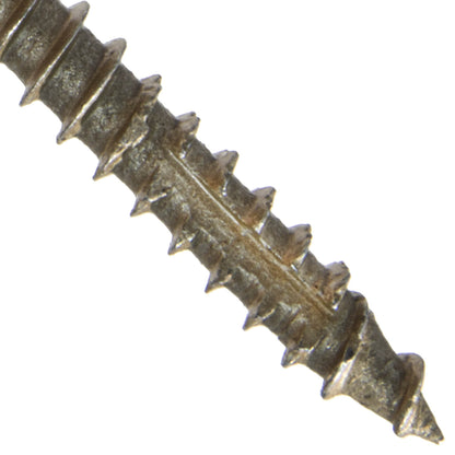 #9 x 3" Bronze Coated Multipurpose Wood Screw Torx/Star Drive Flat Head Exterior Coated - ACQ Compatible Wood Screws (OVERSTOCK)