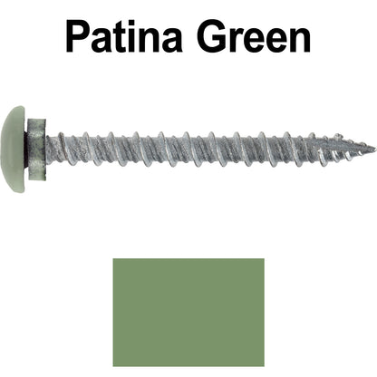 10 x 2" LOW PROFILE Star Head Roofing Screws - HI-LO Thread - Metal To Wood - T25 Torx Drive Head - EPDM washer.