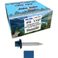 12 x 1-1/2" Stainless Steel Metal Roofing Screw - Hex Washer Head - Self starting/self tapping - EPDM washer. Colored head.