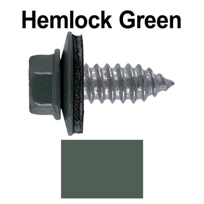 17 x 3/4" Metal Roofing Screws - Metal Panel to Metal Purlins and Recovery Screws - Hex Washer Head - EPDM washer.