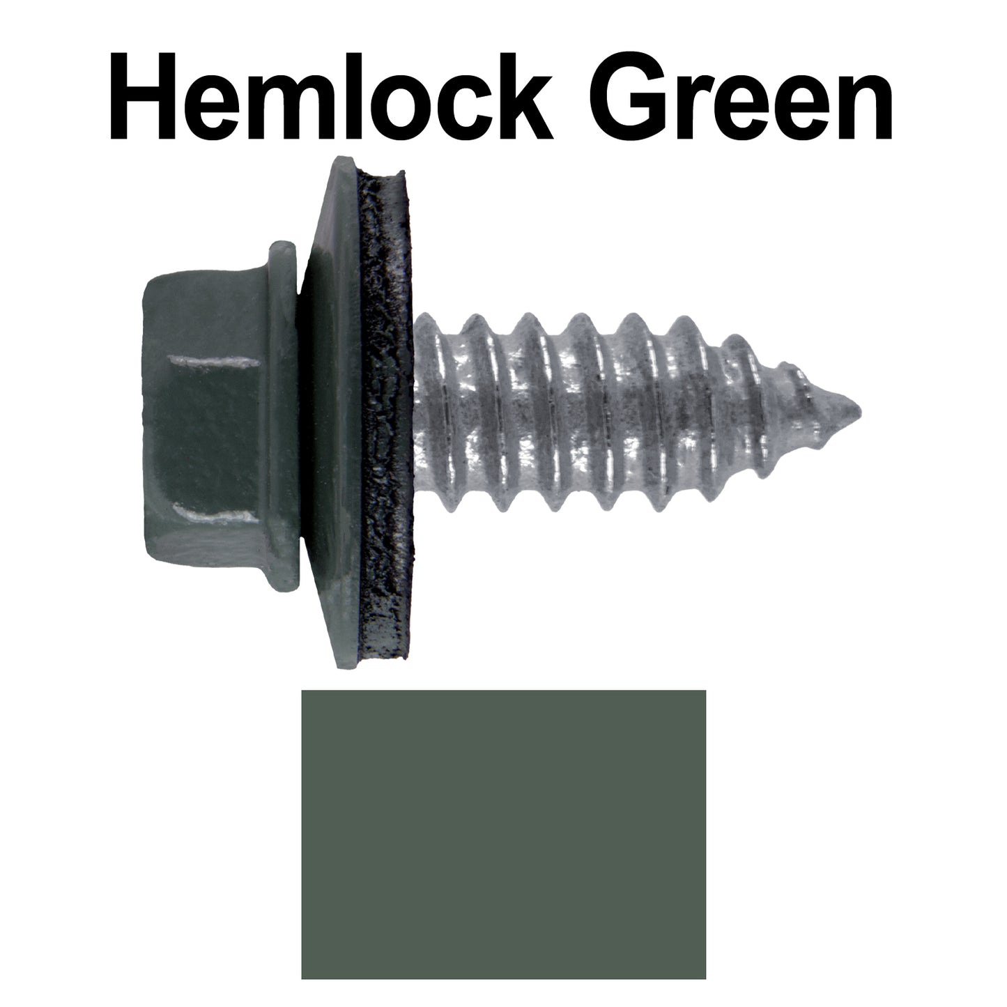 17 x 3/4" Metal Roofing Screws - Metal Panel to Metal Purlins and Recovery Screws - Hex Washer Head - EPDM washer.