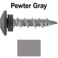 10 X 1" - LOW PROFILE Star Head Roofing Screws - HI-LO Thread - Metal To Wood - T25 Torx Drive Head - EPDM washer.