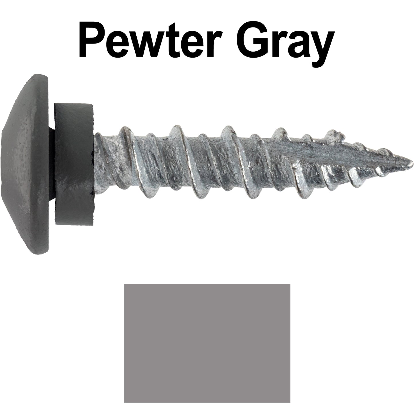 10 X 1" - LOW PROFILE Star Head Roofing Screws - HI-LO Thread - Metal To Wood - T25 Torx Drive Head - EPDM washer.