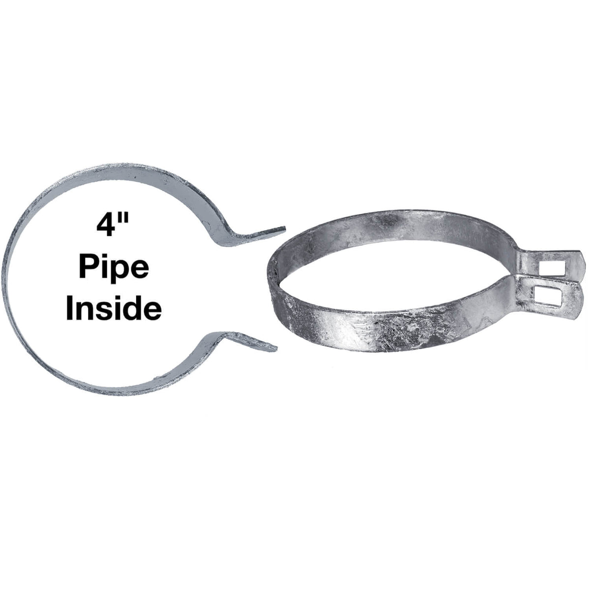 Galvanized Brace Band for Chain Link Fence - Rail End Bracket