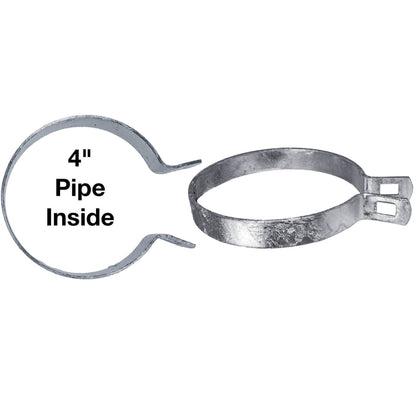 Galvanized Brace Band for Chain Link Fence - Rail End Bracket