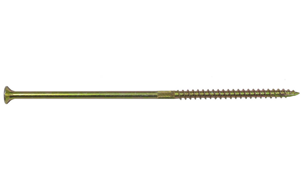 #14 x 6" Gold Star Wood Screw, T-30 Torx Drive, Flat Head - (OVERSTOCK)