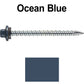 10 x 2-1/2” - STAINLESS HEX / ZINC Sheet Metal Roof Screw. Self starting metal to wood siding screws. EPDM washer. Colored head.