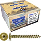 #14 Construction Lag Screws - Exterior Coated Torx/Star Drive Heavy Duty Structural Lag With Modified Truss Washer Head