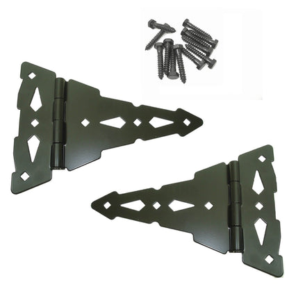 Black Wood Gate Hinges | Self-Closing & Standard Hinges