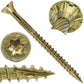 #10 x 2" Gold Star Wood Screw, T-30 Torx Drive, Flat Head (OVERSTOCK)