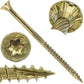 #10 x 3-1/2" Gold Star Wood Screw, T-30 Torx Drive, Flat Head - (Pallet of 48 x Full Boxes) ~48,000 Screw Count