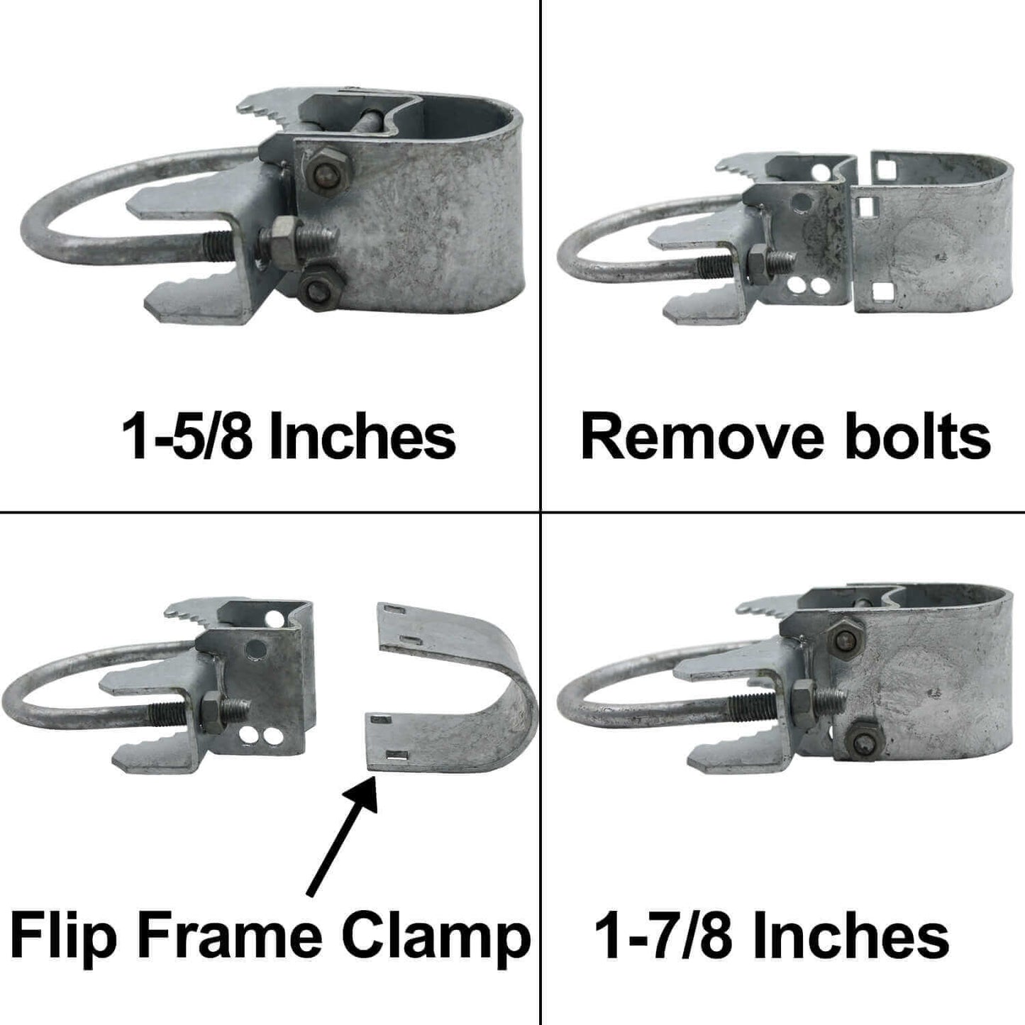 BULL DOG GATE HINGE - Commercial Heavy Duty - Chain Link Fence Gate Hinge