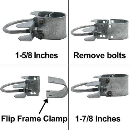 BULL DOG GATE HINGE - Commercial Heavy Duty - Chain Link Fence Gate Hinge