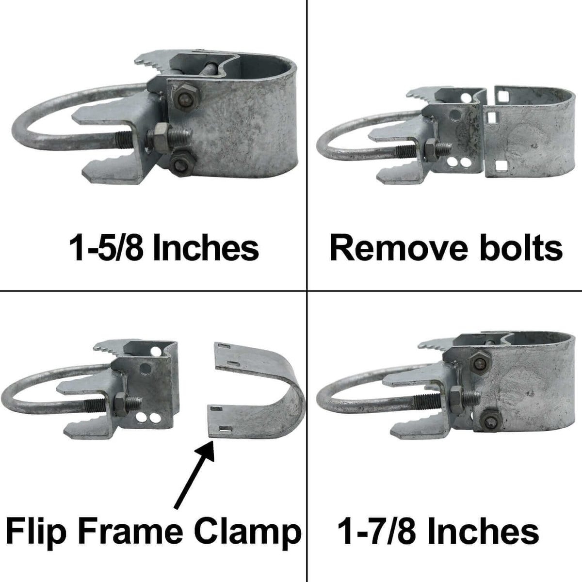 BULL DOG GATE HINGE - Commercial Heavy Duty - Chain Link Fence Gate Hinge