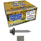 #12 x 1-1/2"  RE-GRIP METAL ROOFING SCREWS - Hex Washer Head - Self starting/self tapping - EPDM washer. Colored head.