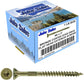 #8 x 3/4" - 2" Bronze Exterior Coated Wood Screw Torx/Star Drive Head - Multipurpose Exterior Coated Torx/Star Drive Wood Screws