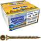 #8 Gold Star/Torx Drive Zinc Coated T-20 Flat Head Wood Screws
