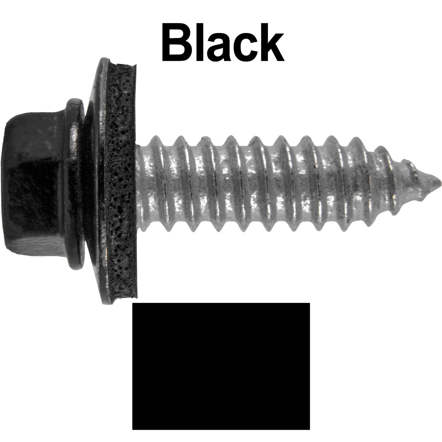 17 x 1"  Metal Roofing Screws - Metal Panel to Metal Purlins and Recovery Screws - Hex Washer Head - EPDM washer.