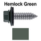 17 x 1"  Metal Roofing Screws - Metal Panel to Metal Purlins and Recovery Screws - Hex Washer Head - EPDM washer.