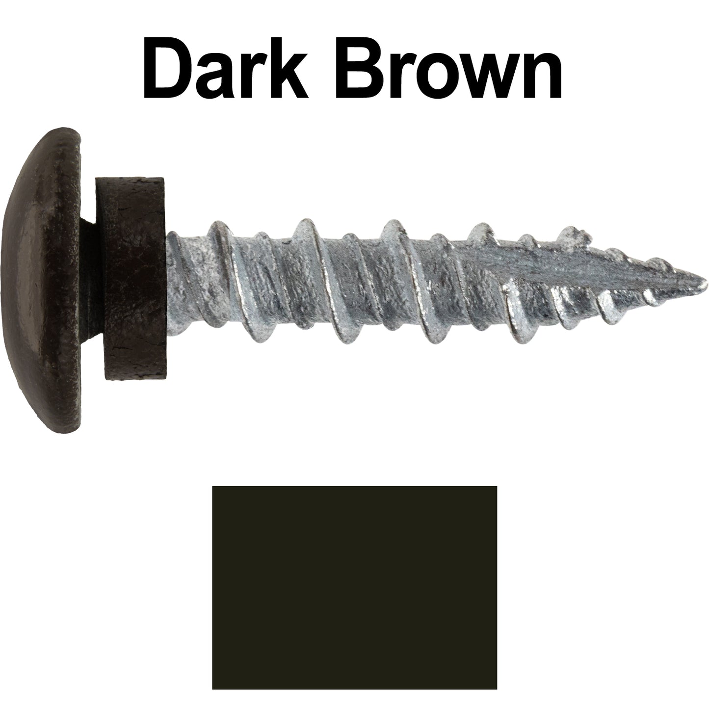 10 X 1" - LOW PROFILE Star Head Roofing Screws - HI-LO Thread - Metal To Wood - T25 Torx Drive Head - EPDM washer.