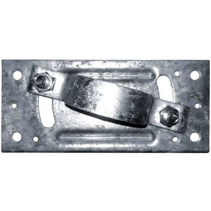Metal Fence Post Bracket - Attach Wood Fence to Round Steel Posts