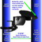 Black Butterfly Latch in Two Styles. Gate Frame (1-3/8" x 2-3/8") and 1-3/8" Wall Mount