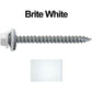 #14  x 2-1/2" Metal ROOFING SCREWS - Hex Washer Head - Self starting/self tapping - EPDM washer. Colored head.