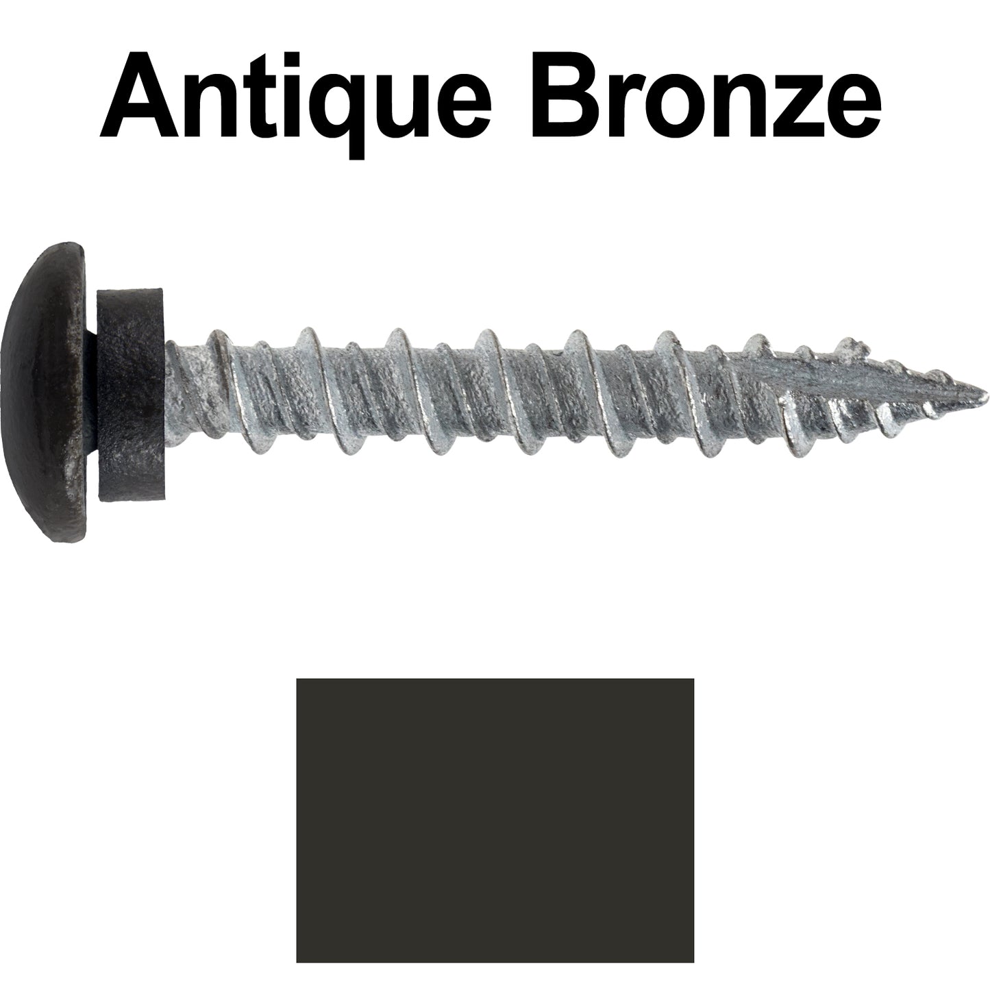 10 x 1-1/2” LOW PROFILE Star Head Roofing Screws - HI-LO Thread - Metal To Wood - T25 Torx Drive Head - EPDM washer