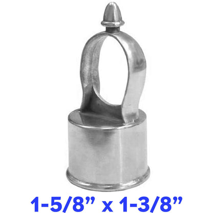 Chain Link Fence Loop Cap Eye Top -  Aluminum Chain Link Fence Eye Top Loop Cap