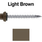 10 X 2“ HI-LO Zinc Aluminum Cap Metal Roofing Screws - Hex Washer Head - Self starting/self tapping - EPDM washer. Colored head.