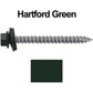 #14  x 2-1/2" Metal ROOFING SCREWS - Hex Washer Head - Self starting/self tapping - EPDM washer. Colored head.