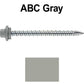 10 x 2-1/2” - STAINLESS HEX / ZINC Sheet Metal Roof Screw. Self starting metal to wood siding screws. EPDM washer. Colored head.