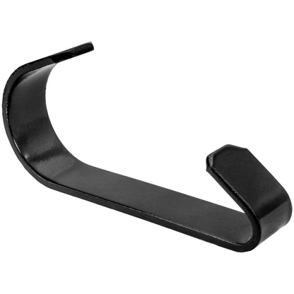 1-3/8" BLACK GATE CLIP - PRESSED STEEL - POWDER COATED