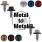 17 x 3/4" Metal Roofing Screws - Metal Panel to Metal Purlins and Recovery Screws - Hex Washer Head - EPDM washer.